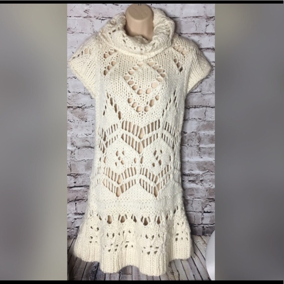 Alpaca wool blend sweater dress M - Picture 1 of 8